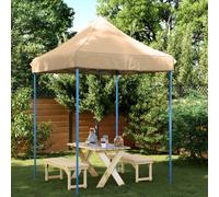 vidaXL Foldable Party Tent Pop-Up Beige 200x200x306 cm