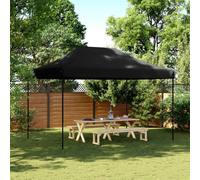 vidaXL Foldable Party Tent Pop-Up Black 410x279x315 cm