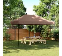 vidaXL Foldable Party Tent Pop-Up Brown 440x292x315 cm