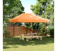 vidaXL Foldable Party Tent Pop-Up Garden Gazebo Patio Canopy Marquee Orange
