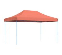 (terracotta, without sidewall) vidaXL Foldable Tent Pop-up Outdoor Party Tent Garden Gazebo Canopy Shelter
