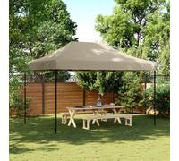 vidaXL Foldable Party Tent Pop-Up Taupe 410x279x315 cm