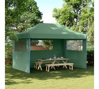 vidaXL Foldable Party Tent Pop-Up with 3 Sidewalls Green