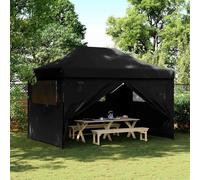 Foldable Party Tent Pop-Up with 4 Sidewalls Patio Gazebo Canopy Shelter vidaXL