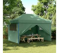Foldable Party Tent Pop-Up with 4 Sidewalls Patio Gazebo Canopy Shelter vidaXL