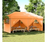 vidaXL Foldable Party Tent Pop-Up with 4 Sidewalls Orange