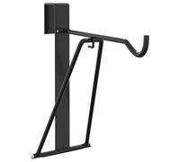 vidaXL Foldable Saddle Rack Portable Saddle Stand Saddle Holder Black Steel