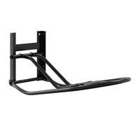 vidaXL Foldable Saddle Rack Wall Mounted - Black Powder-Coated Iron, Space-Saving/Easy to Assemble for Stables and Shows, Compact & Portable