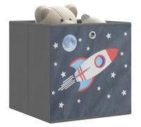 vidaXL Foldable Storage Boxes 4 pcs Grey 32x32x32 cm Non-woven Fabric