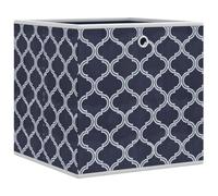 vidaXL - Foldable Storage Boxes Cube Bin 10 pcs - Blue Non-woven Fabric - 32x32x32 cm - Organize Clothes, Toys, and More