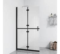 vidaXL Foldable Walk-in Shower Wall Frosted ESG Glass 120x190 cm