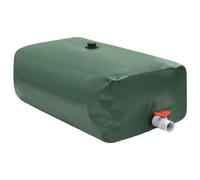 vidaXL Foldable Water Tank-Portable 100L Storage Container with Tap, PVC, Easy Dispense, Green, for Gardens/Camping