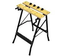 Vidaxl Workbench Yellow And Black Mdf