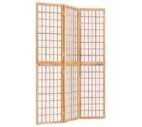 vidaXL Folding 3-Panel Room Divider Privacy Protection Screen Room Separator Paravent Wall Partition Panel Screen Japanese Style 120x170 cm