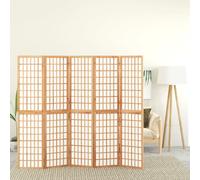 vidaXL Folding 5-Panel Room Divider Japanese Style 200x170 cm