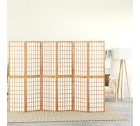 vidaXL Folding 6-Panel Room Divider Japanese Style 240x170 cm