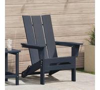 vidaXL Folding Adirondack Chair Navy Blue 80.5 x 74.5 x 92 cm HDPE