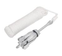 vidaXL Folding Anchor Grapnel Anchor with Rope 2.5 kg Silver Malleable Iron