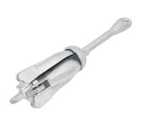 vidaXL Folding Anchor Silver 8 kg Hot Dip Galvanized Cast Iron