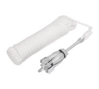 vidaXL Folding Anchor with Rope - Robust Malleable Iron, 4-Claw Grapnel Design, Ideal for Small Boats, Kayaks and Canoes, Silver, Easy to Store and Carry