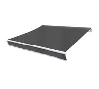 vidaXL Folding Awning Manual Operated 300cm Anthracite Canopy Solar Shade