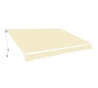 vidaXL Folding Awning Manual Operated 400cm Cream