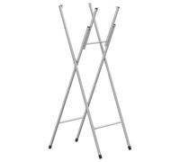 Vidaxl Folding Bar Table Legs Silver 45X53X108 Cm Galvanised Steel
