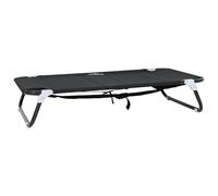 vidaXL Folding Bed for Dogs Black in Oxford Fabric and Steel