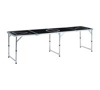 vidaXL Folding Beer Pong Table Drinking Game Table Tailgate Table Portable Party