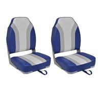 vidaXL Folding Boat Chairs Set of 2 High Back