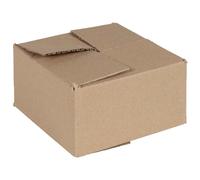 vidaXL Folding Box 50 pcs Natural 15 x 15 x 8 cm Cardboard