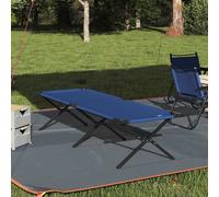 vidaXL Folding Camping Bed Folding Blue 210 x 80 x 46 cm Oxford fabric