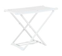 vidaXL Folding Clothes Dry Rack White Plastic
