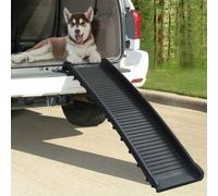 vidaXL Folding Dog Ramp Black Pet Furniture Cat Dog Doggy Bridge Puppy Ramp