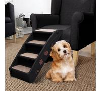 Vidaxl Folding Dog Stairs Black 62X40X49.5 Cm