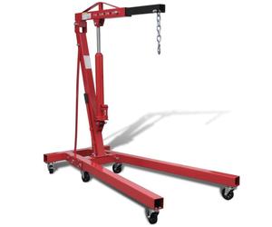 vidaXL Folding Engine Crane 2 ton 88.2kg Lifting Crane Forklift Truck Hoist