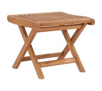 Vidaxl Folding Footrest 46.5X49X41.5 Cm Solid Teak Wood