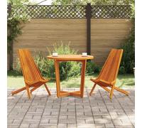 vidaXL Folding Garden Chairs 2 pcs Brown 56 x 69 x 84 m