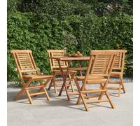 Vidaxl Folding Garden Chairs 4 Pcs 47X63X90 Cm Solid Wood Teak