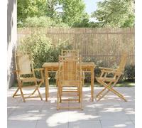 vidaXL Folding Garden Chairs 4 pcs 53x66x99 cm Bamboo