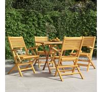 vidaXL Folding Garden Chairs 4 pcs 55x62x90 cm Solid Wood Teak