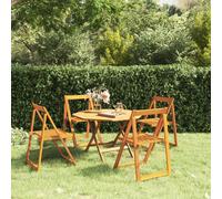 vidaXL Folding Garden Chairs 4 pcs Solid Wood Acacia