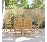vidaXL Folding Garden Chairs 6 pcs 46x66x99 cm Bamboo