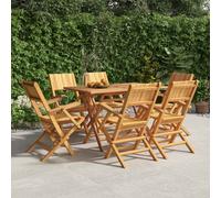 (6 pcs, with armrest) vidaXL Folding Garden Chairs Outdoor Chair Patio Wooden Chair Solid Wood Teak