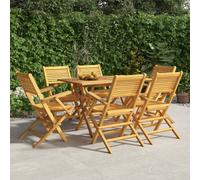 vidaXL Folding Garden Chairs 6 pcs 55x62x90 cm Solid Wood Teak