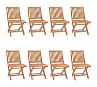 Folding Garden Chairs Patio Dining Chair Outdoor Chair Solid Teak Wood vidaXL