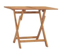 vidaXL Folding Garden Dining Table 90x60x75 cm Solid Teak Wood