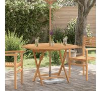 vidaXL Folding Garden Table 110x110x75 cm Solid Wood Teak