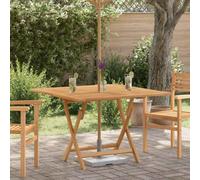 (square) vidaXL Folding Garden Table Outdoor Table Patio Dining Table Solid Wood Teak