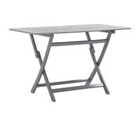 vidaXL Folding Garden Table 120x70x75 cm Solid Acacia Wood
